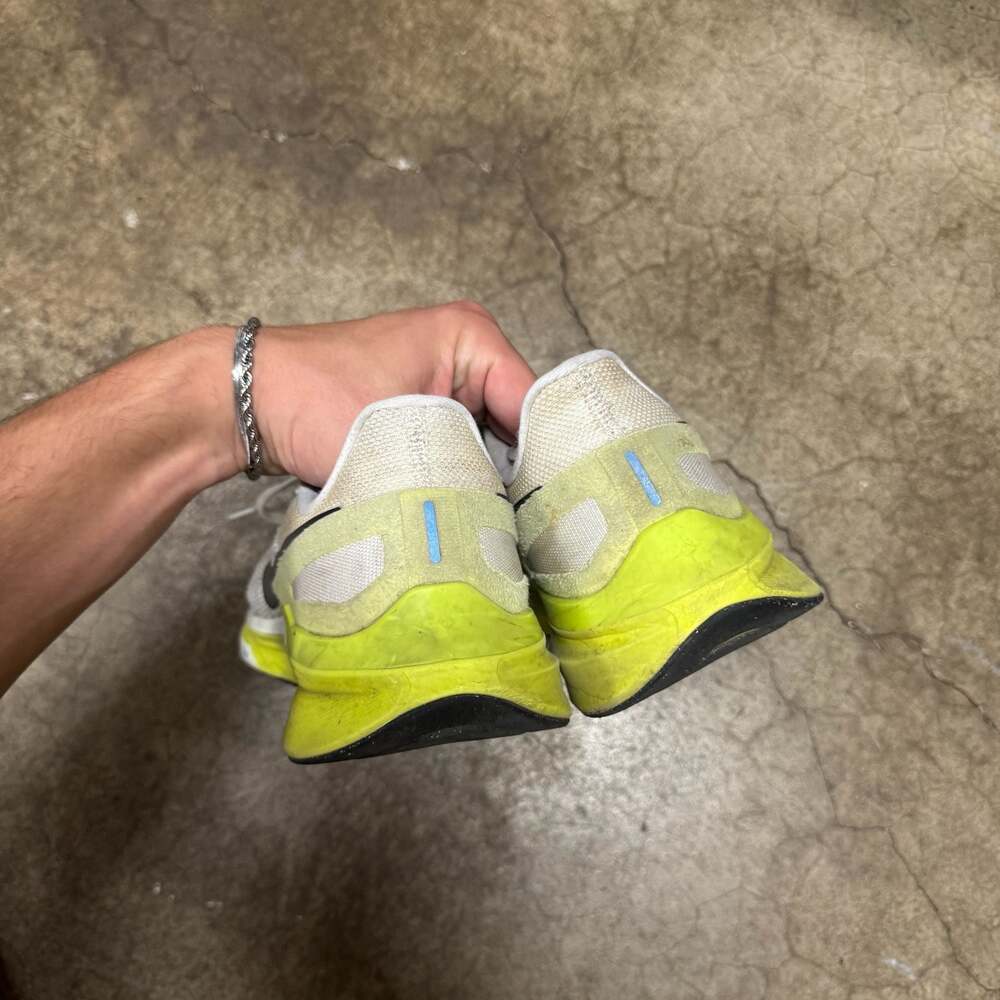 Nike Air Zoom Structure 25 Running Shoes in White/Cyber/Black - Picture 5 of 7